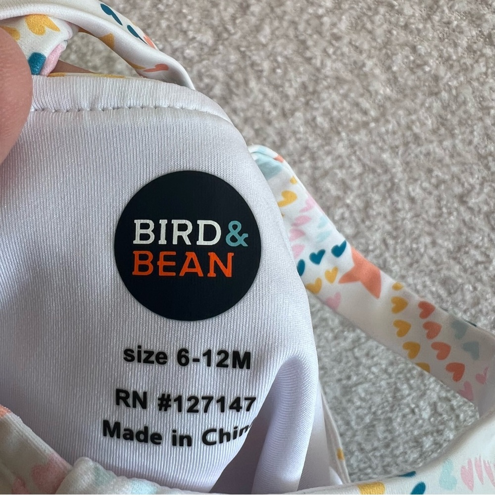 Bird & Bean NWT Infant One Piece Star Bathing Swim Suit Size 6-12 Months‎ - Picture 2 of 9